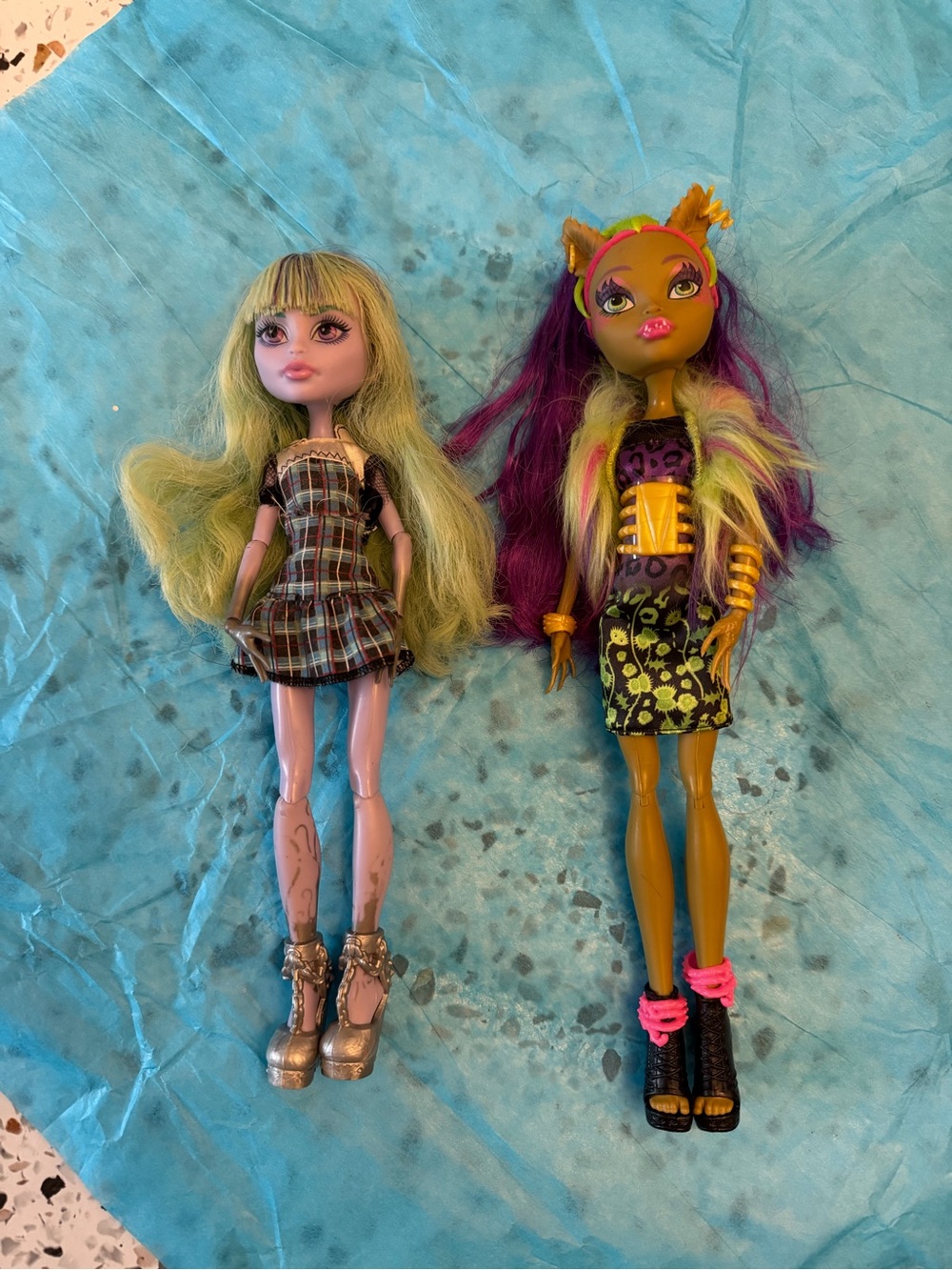 Original Monster High Freaky Fusion Clawvenus and Twyla Fashion Dolls